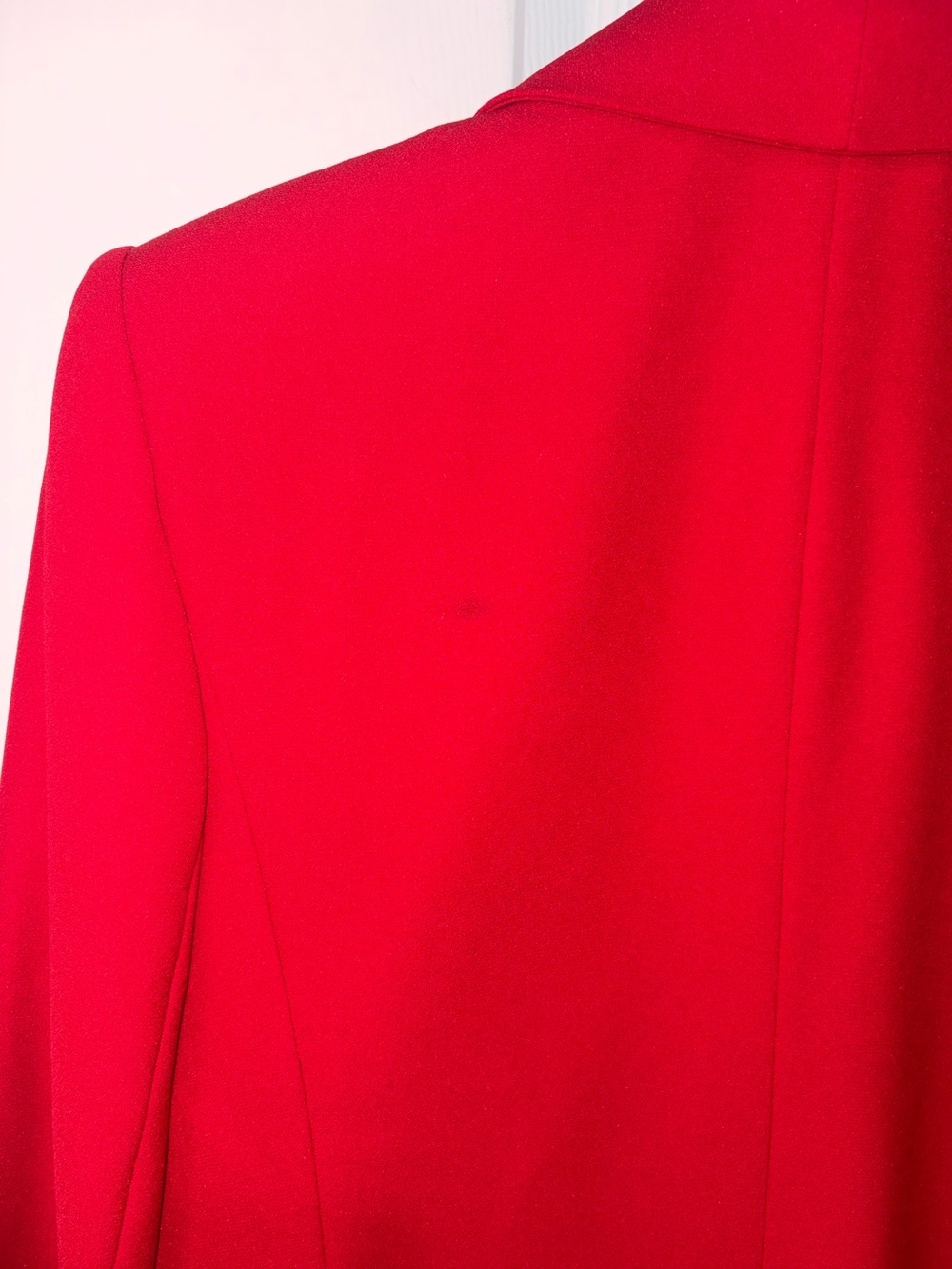 Le Suit Petite Red Skirt Suit 12P Double Breasted Blazer Career - Picture 16 of 16